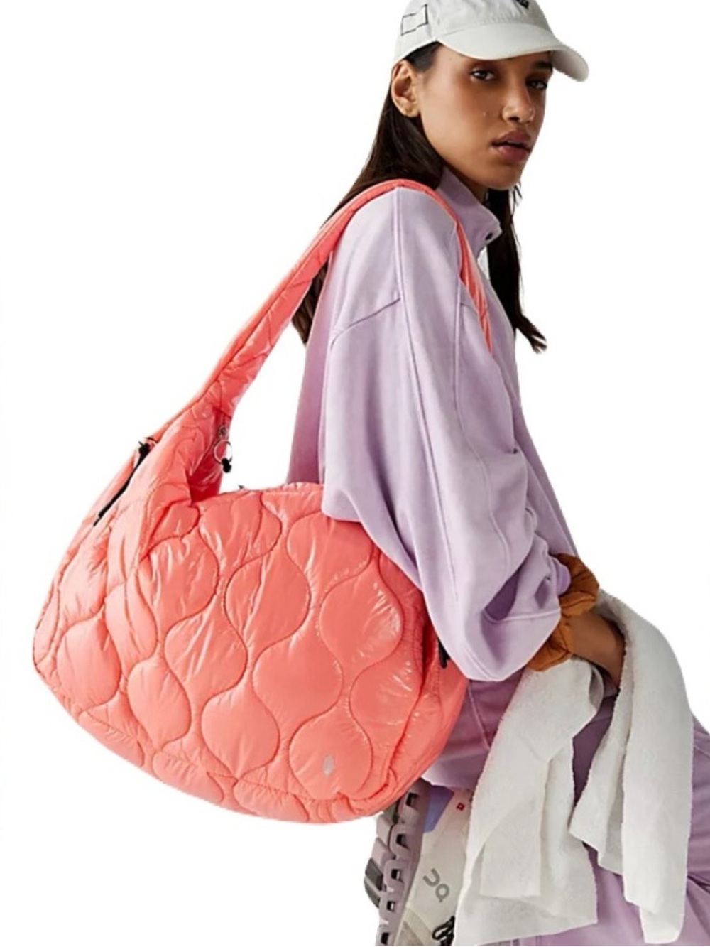 FP Movement by Free People Surplus Shine Carryall Bag - coral